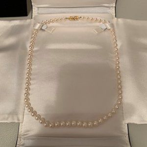 MIKIMOTO Pearl Necklace - Estate Collection  20"L